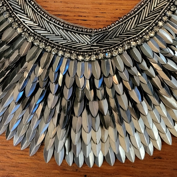 Vintage Stella and Dot Pegasus Feather Necklace - Picture 3 of 4